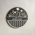 Wildflower Welcome Sign