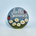 Hello Summer Daisy & Ladybug Sign
