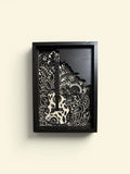 Framed Multilayered Intricate Guitar Art Piece