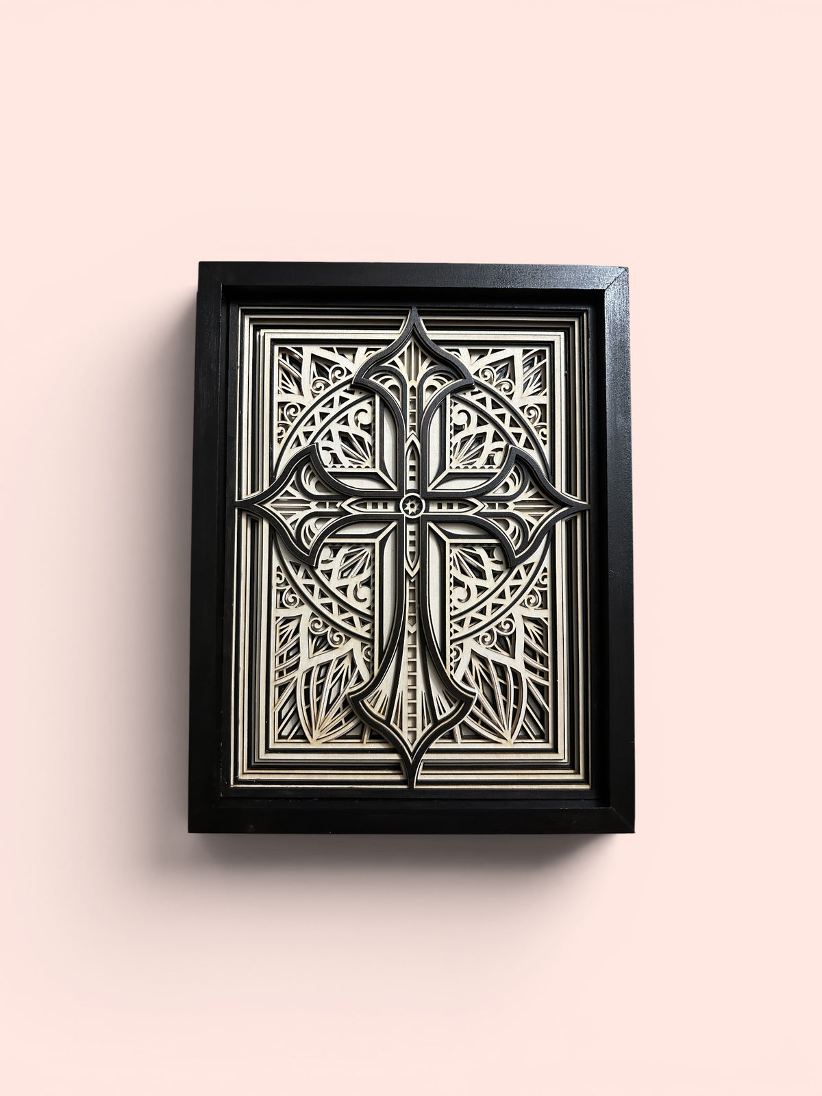 Framed Multilayered Intricate Cross
