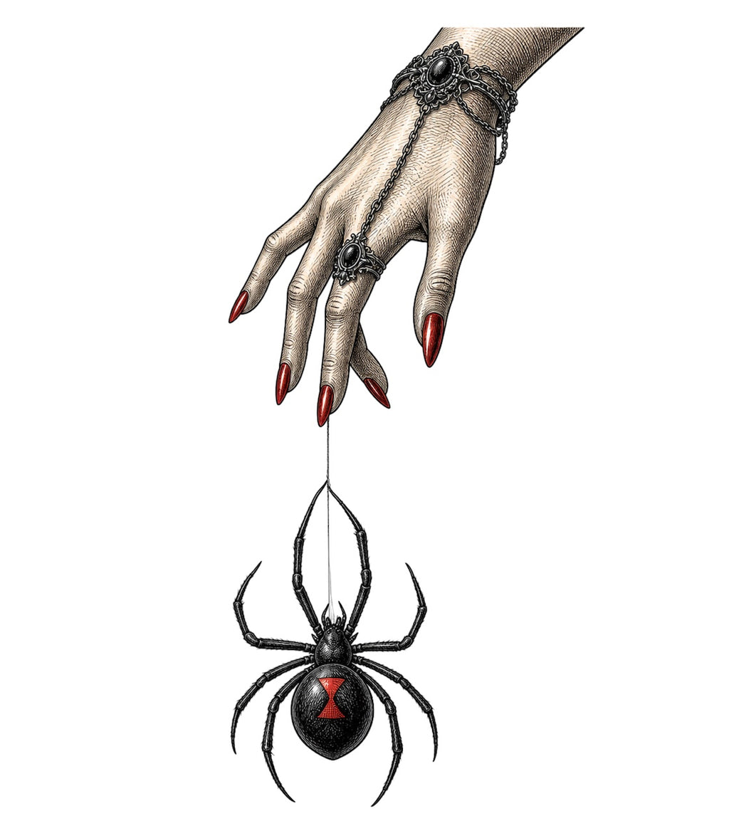 Black Widow Tote Bag
