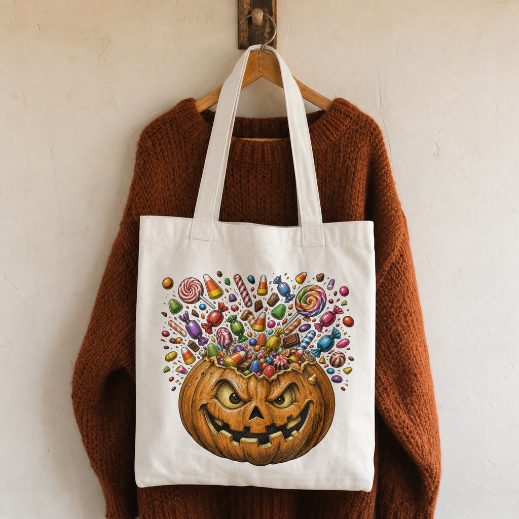 Exploding Jack-o’-Lantern Tote Bag